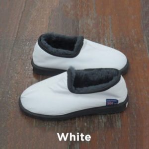 Leather White Trekker Slipers Perth