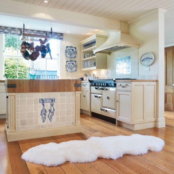 double sheepskin on floor double sheepskin on floor