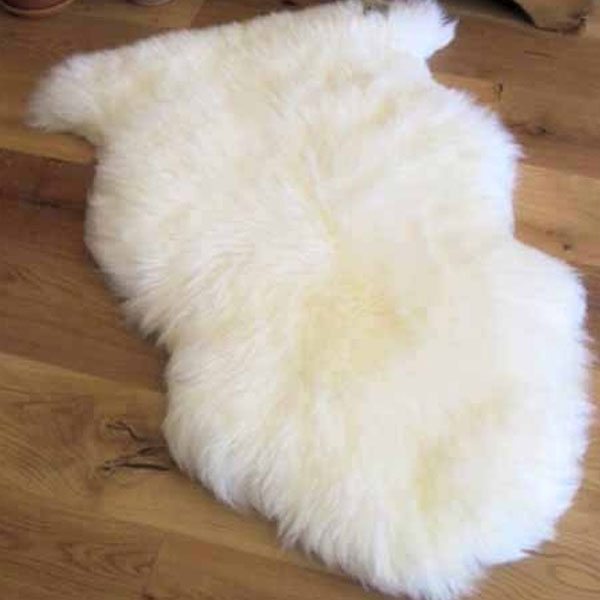single white Longhair sheepskin single white Longhair sheepskin
