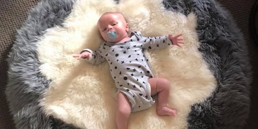 Baby Infant Care Rug Sheepskin Wool Hand Made Eagle Wools Frematle