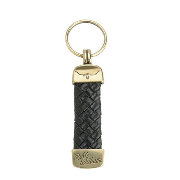 R.m Williams Plaited Key Ring Brass Fitti Eagle Wools R.m Williams Plaited Key Ring Brass Fitti Eagle Wools
